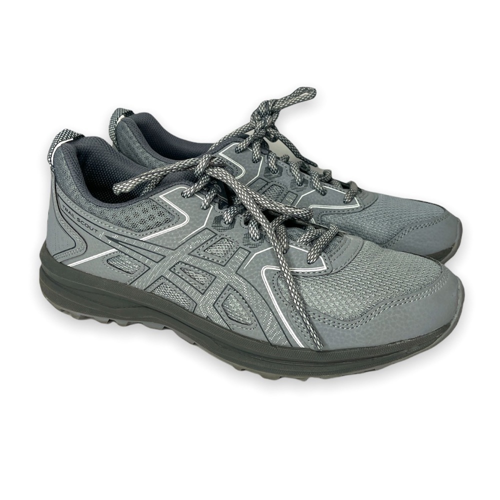 ASICS Trail Scout Womens Shoes 7.5 Gray Running Hiking 1012A566
